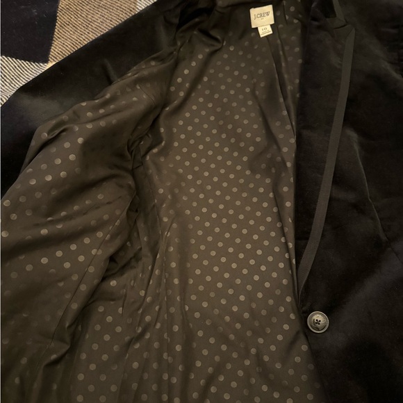 Black Suede Pantsuit J Crew. Size 10. - Picture 3 of 10